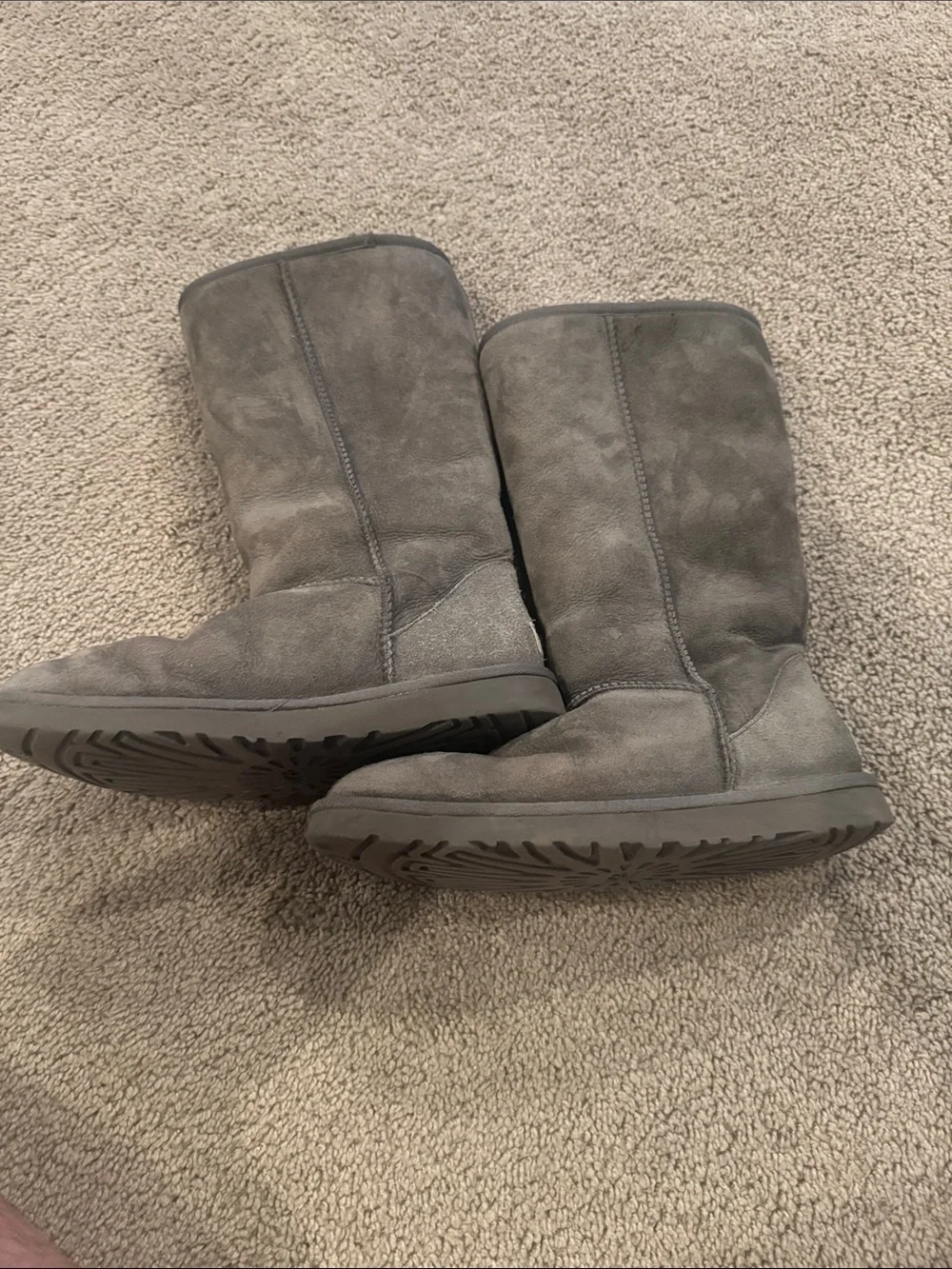 Vintage UGG Classic Tall Suede Winter Boots - Gray